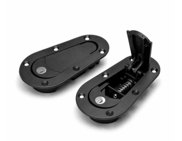 Seibon Black Edition AeroCatch Plus Flush Hood Latch and Pin Kit - With Lock