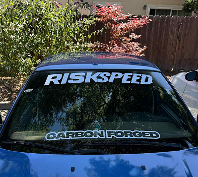 RISKSPEED Windshield Banner 60"x11"